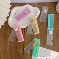 POPULARFR Small Comb, Mini ABS Cute Foldable Comb, Soft Mini Massage Comb