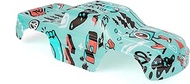 SummitLink Custom Body Graffiti Blue Compatible for 1/10 Stampede 4x4 VXL 2WD Slayer RC Car or Truck