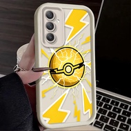 Cartoon Cute P-Pokemon Pikachu Case for Samsung Galaxy A54 A05 A05S A34 A53 A33 A23 A13 A52 A52S A32