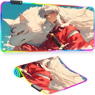 Mouse Pad RGB Gaming Mause Pad Colour LED Lighting Anime Gaming Mouse Pad Large Desk Mat Factory Dir
