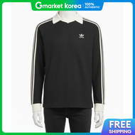 adidas | Adidas Waffle Long Sleeve Polo Tee Black Kq6866