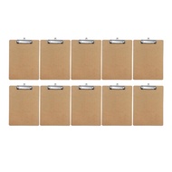 10Pcs Wooden Board Clips Flat Folder Menu Holder Wooden Clipboard Splints for Office School Classroo