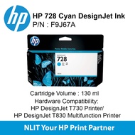 HP 728 130-ml Magenta Ink Crtg 130ml For Printer T730/T830 F9J66A