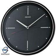 Seiko QXA816 QXA816K Black Analog Quiet Sweep Silent Movement Quartz Wall Clock