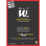 2 Packs OAW (ORIGINAL) 1 Wipe 1 Week Deodorant Combats Body Odor Right From The Source 3 pcs/pack Pa