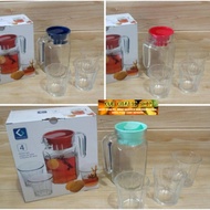 Set Teapot Kimglass KALEA (3 Gelas + 1 Teko)