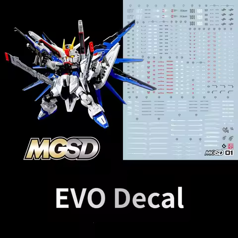EVO Decal MGSD01 for ZGMF-X10A Freedom BB Warrior Q Ver. ZAFT Mobile Suit Fluorescent Water Stickers