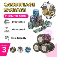 Sport elastic bandage sport use self adhesive stretch tape pembalut tangan premium bandage sukan