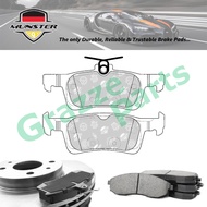 Münster Disc Brake Pad Rear Peugeot 308 II T9 1.6 THP Griffe 2014-2016 5FV (EP6CDT) - 3