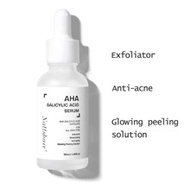 เซรั่มหน้า 30 มล. ที่มี AHA กรดซาลิไซลิก, ที่มี BHA กรดไกลโคลิก สำหรับฝ้า จุดด่างดำ สิว ร่องรอยสิว ร