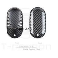 HITAM T-carbon Key Case Cover Carbon Key Mercedes Benz W223 S400 W206 C200 - Black ABY27