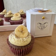 AY baker 香蕉可可悄悄話杯子蛋糕 Banana Cupcake