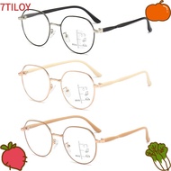 7TILOYSHOP Anti-Blue Light Reading Glasses, Eye Protection Progressive Near Far Square Eyeglasses, E