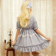 Lolita Skirt Japanese Girl Cute Soft Girl lolita Skirt Spinning lolita Short Sleeve Dress Fairy Skir