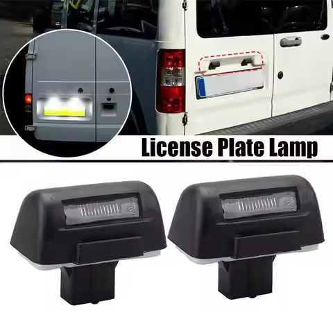 2Pc Rear Number Plate Lamp For Ford Transit 1985-2013 For Ford Transit Connect 2002-2013 LED License