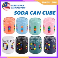【Ship From Malaysia】Soda Can Fidget Rubik Cube Magic Cube and Fidget Spinner Rotating Fidget Cube To