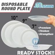 6''/7''/9''/10'' Disposable PP Plastic Plate / Party Buffet Food BBQ Pinggan Makan Plastik Piring Pa