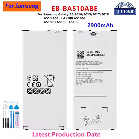 Brand New EB-BA510ABE 2900mAh Battery For Samsung Galaxy A5 2016/2015/2017/2018 A510 A510F A5100 A51