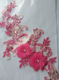 bordir tempel Payet+ bunga organza