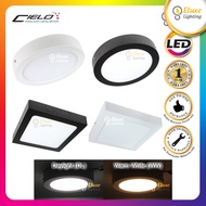 CIELO 12W/18W/24W ROUND/SQUARE BLACK/WHITE LED SURFACE DOWNLIGHT