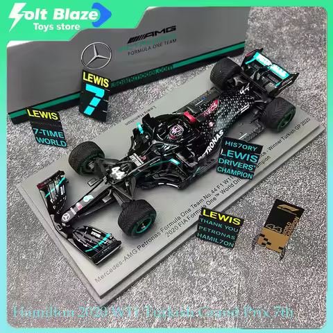 1/43 F1 Spark Mercedes Hamilton 2020 W11 Turkish Grand Prix 7th Championship Edition Cars Model Desk