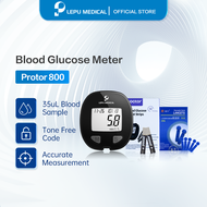 Lepu Blood Glucose Monitor with 50pcs Test Strips 50pcs Lancets Diabetes Glucometer Meter Blood Sugar Kit diabetes test kit blood sugar monitor Machine Protor 800 验血糖仪器