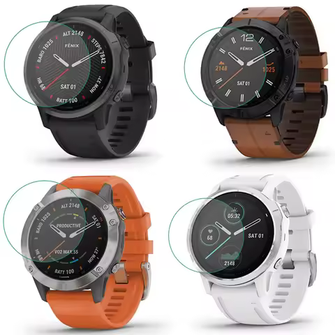 Tempered Glass Clear Protective Film For Garmin Fenix 6 6s 6x Shapphire/Pro Sloar Fenix6 Watch Scree
