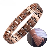 Magnetic Bracelet Pure Copper Wristband Chain Link Magnet Arthritis Relief Healing Energy Jewelry fo