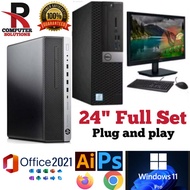 Desktop  DELL- HP- i5/i7-4th to 9th Gen, Office/Student/Gaming   Full Set  [Refurbished]   See .....