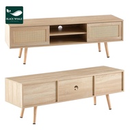 Board Style Furniture Supply Living Room TV Cabinet Floor Cabinet Rattan Locker Wholesale Storage