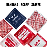 SLAYER BTS WORLD TOUR 2026 SCRAFT BANDANA SCARF