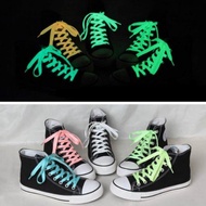 1pair Luminous Shoelaces Flat Shoe Laces Suitable For All Shoes Fluorescent Laces Party Night Unisex