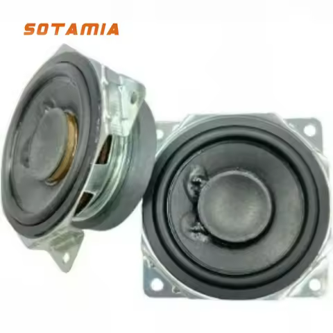 SOTAMIA 2Pcs 2 Inch Full Range Loudspeaker 4 Ohm 10W Square Folding Ear Original Bluetooth Audio Spe