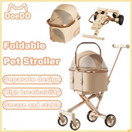 Pet Stroller Foldable Dog Walker Trailer Cat Dog Bag Travel Outdoor Walking Shopping Pet Carrier