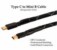 ［實體商店］HiFi Grade Type C to Mini USB, Type C轉Mini USB, USB-C to Mini B，Type C to B