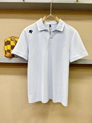 Descente 男裝科技涼感純色POLO衫