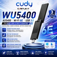 Cudy WU5400 AX5400 WiFi 6E Tri-Band USB 3.0 Wireless Adapter High Speed