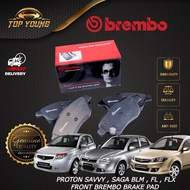BREMBO PROTON SAGA BLM , FL , FLX , FLX SE, SAVVY FRONT (DEPAN)  BRAKE PAD 100% ORGINAL BREMBO