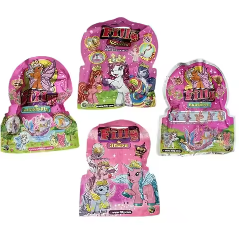 Genuine Filly Glitter Sequin Flocked Pony Unicorn Blind Bag Surprise Package Toys Collection Decorat