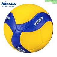 米卡薩MIKASA排球V200W室內大賽5號FIVB排聯認證比賽排球