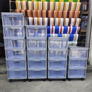 Rayaco MULTICOLOUR transparent Plastik Drawer Tier Plastic Drawer / Storage Cabinet / Plastic Cabine