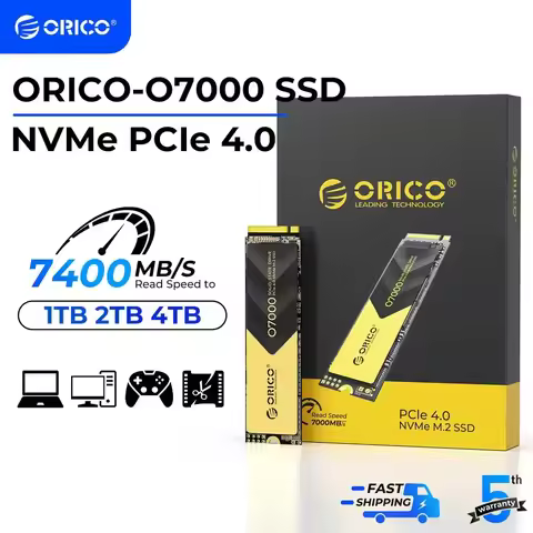 ORICO O7000 SSD NVMe PCIe 4.0 Up to 7000MB/s M.2 SSD 2280 PCIe 4.0X4 Internal Solid State Drive SSD 