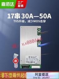 💥8折下殺·💥嘉佰達20串60V鐵鋰三元電池保護板17串16串帶均衡掉線保護電動車