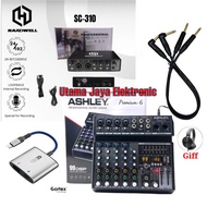 Paket Mixer Audio Ashley Premium 6 Audio Interfaace Hardwell SC-310