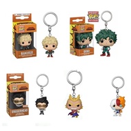 Funko Pop  Keychain 《My Hero Academia》DEKU BAKUGO Todoroki Aizawa Shouta All Might  Vinyl Figure Key
