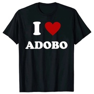 Funny I Love Philippine Food Adobo Men's T-Shirt Cotton Temperament Street Short-Sleeved Clothing un