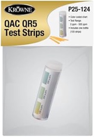 FSE P25-124 QAC (Quaternary Ammonium Chloride) Test Strips Packaged with Header, 100 per Pack