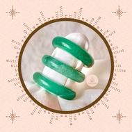 Green Jade Bangle Ring | Abundance & Opportunities
