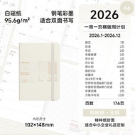 【NEW ARRIVAL】 Bujo 2026 AMEMORY Diary A6 Specialty Paper Cover Hard Cover Notebook with page number 