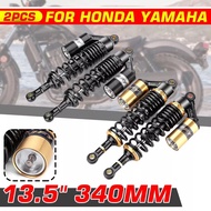 Universal 340mm Motorcycle Fork Round Air Shock Absorber Rear Suspension Spring Scooter DirtBike Gok
